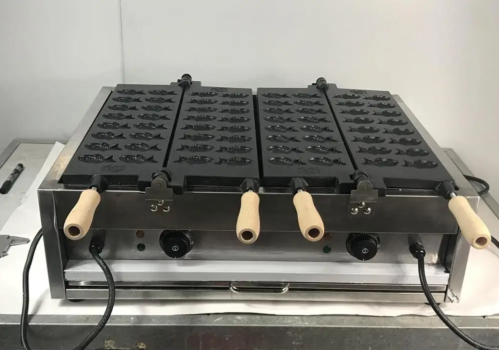 Free Shipping Mini 32 fish waffle maker Non stick coating Japanese style Small Taiyaki Machine