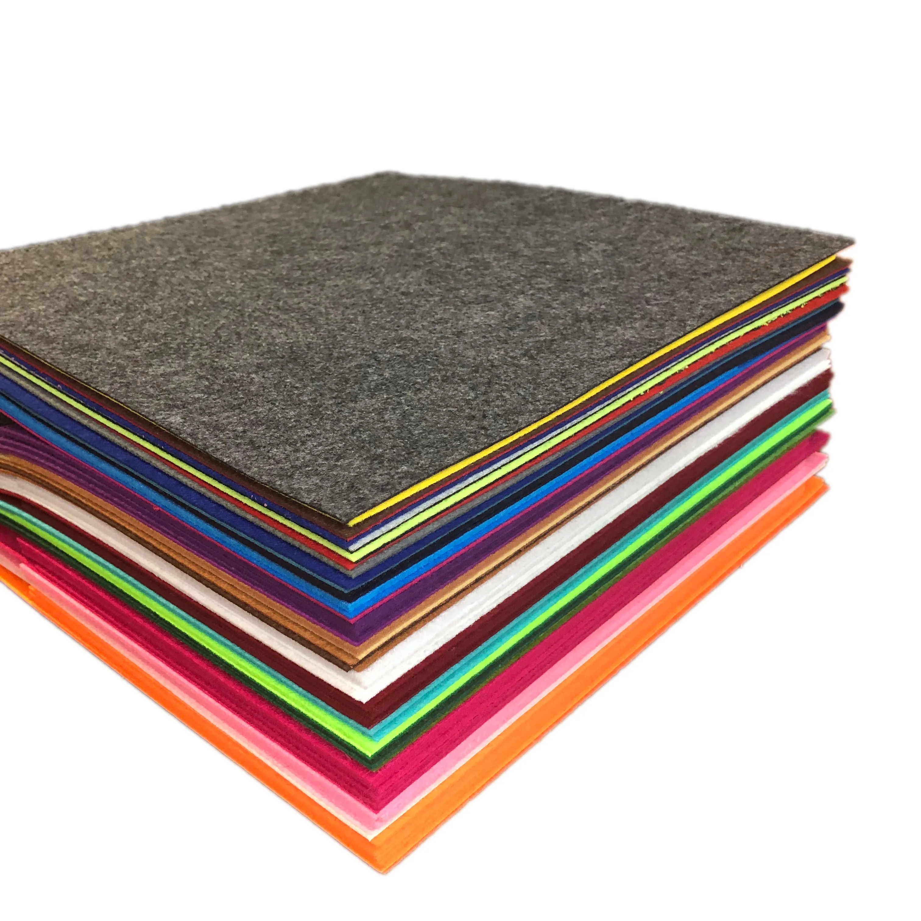 A4 A5 A6 size 1mm 2mm 3mm 4mm 5mm polyester nonwoven wool felt sheet felt fabric craft felt paper