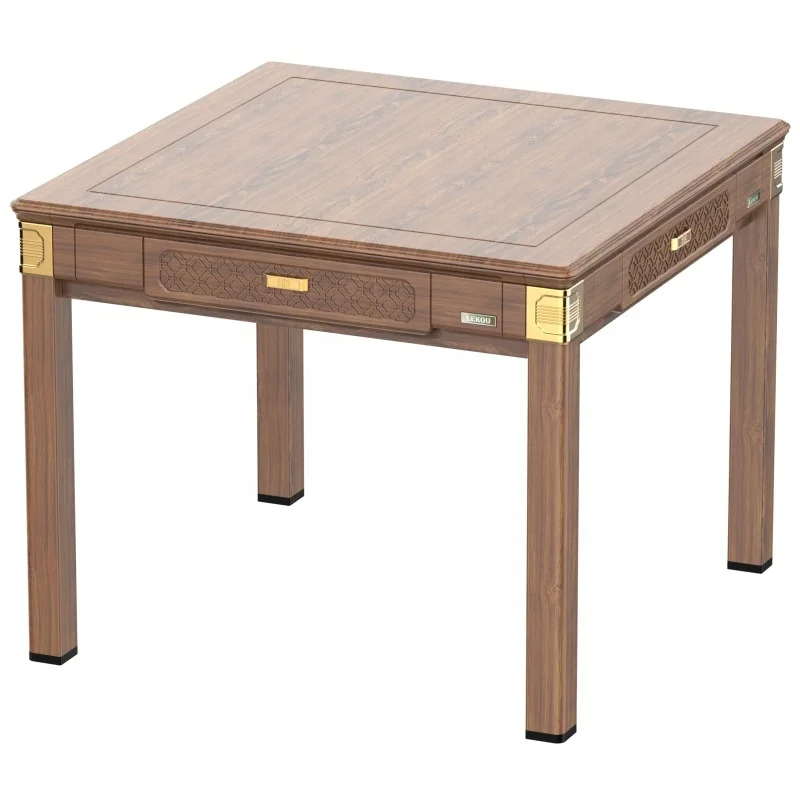 Domestic Free Shipping Wooden Foldable Mahjong Table with 2 Sets Mahjong Tiles