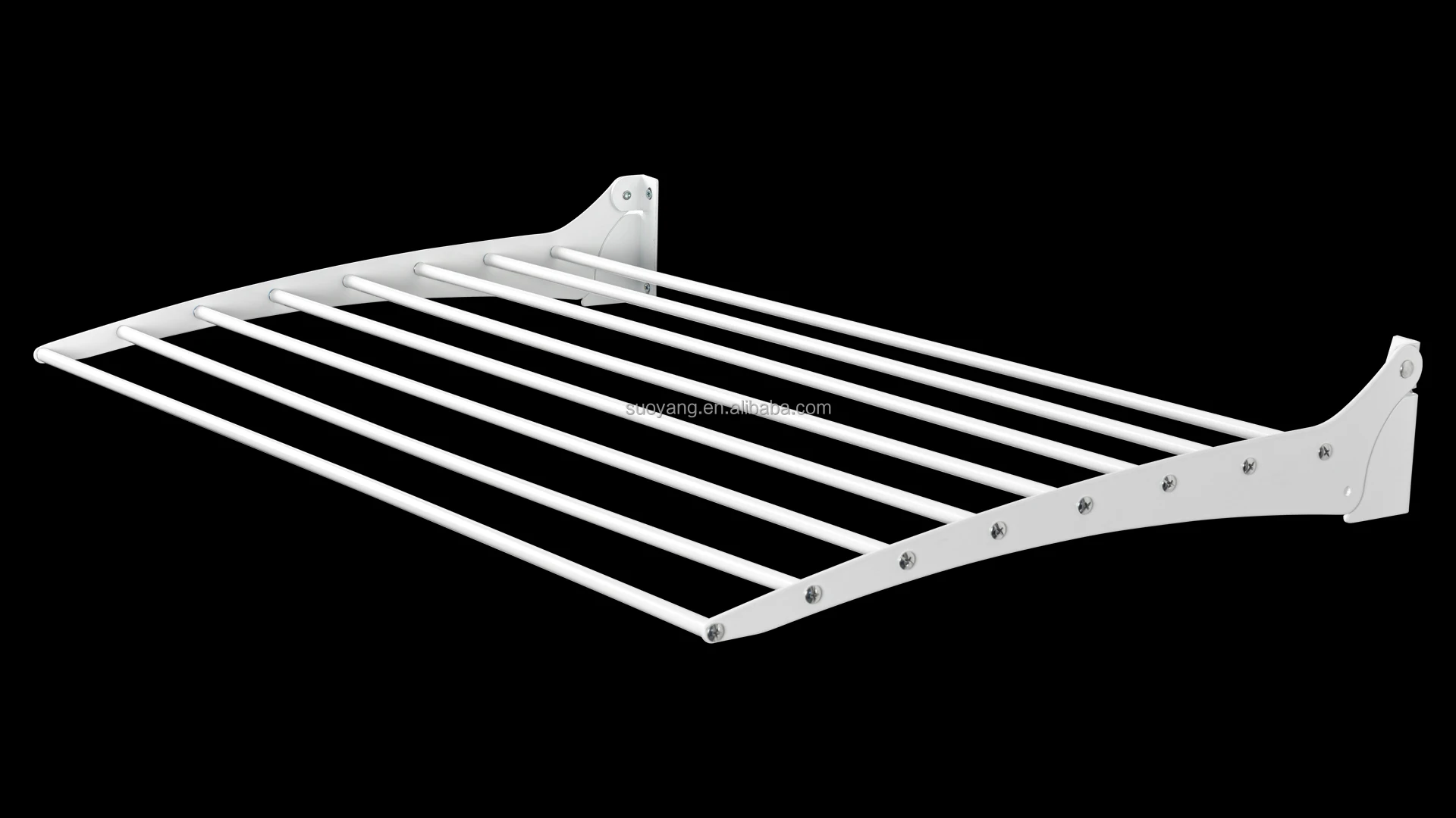 Lightweight Metal Aluminum Folding Clothes Line Dryer Foldable Drying Rack Laundry Hanger For Home