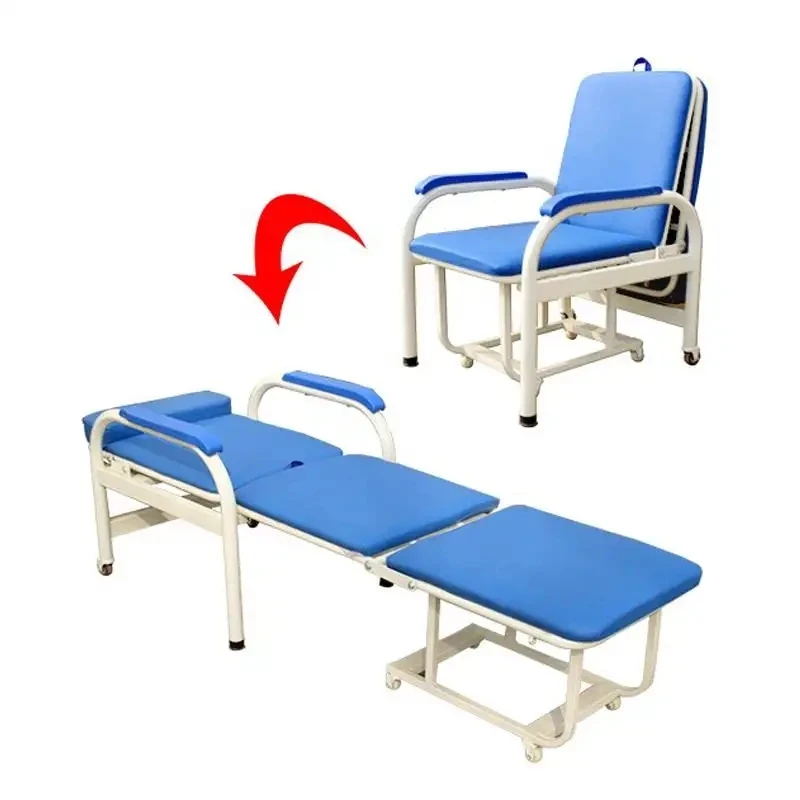 Hospital ward medical folding accompanying chair nap folding bed comfortable and durable infusion chair