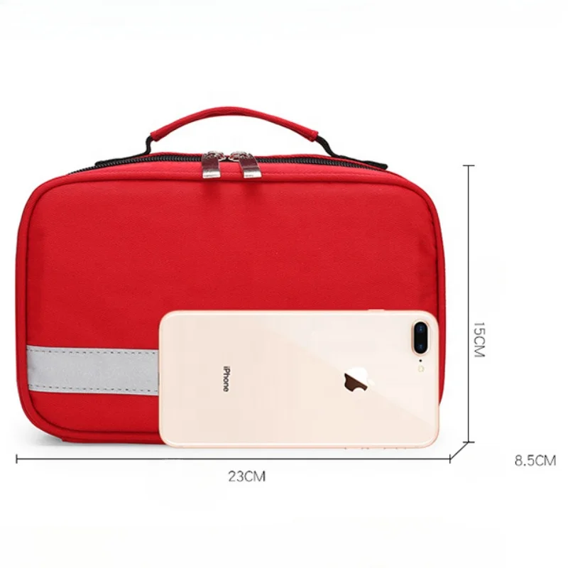 First Aid Bags Insulin Refrigerated Bag Portable Medicine Storage Bag Family Pill Bottle Organizer with Multiple Pockets