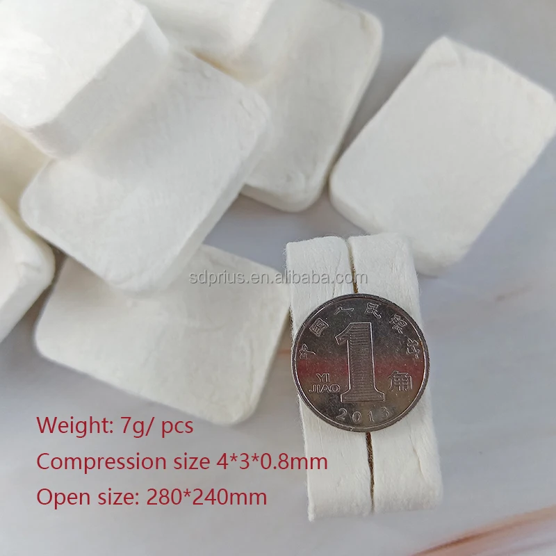 55gsm High Quality Compressed Face Towel Spunlace Nonwoven Fabric Candy Individual Packing Disposable Adult Travel Rectangle