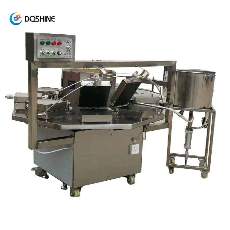 Automatic Rolled Sugar Cone Baking Machine / Ice Cream Cone Making Machine / Pizza Waffle Cone Production Line