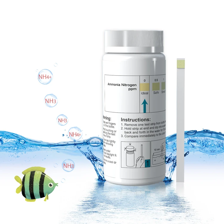 Ammonia test strips fish tank aquarium test kit