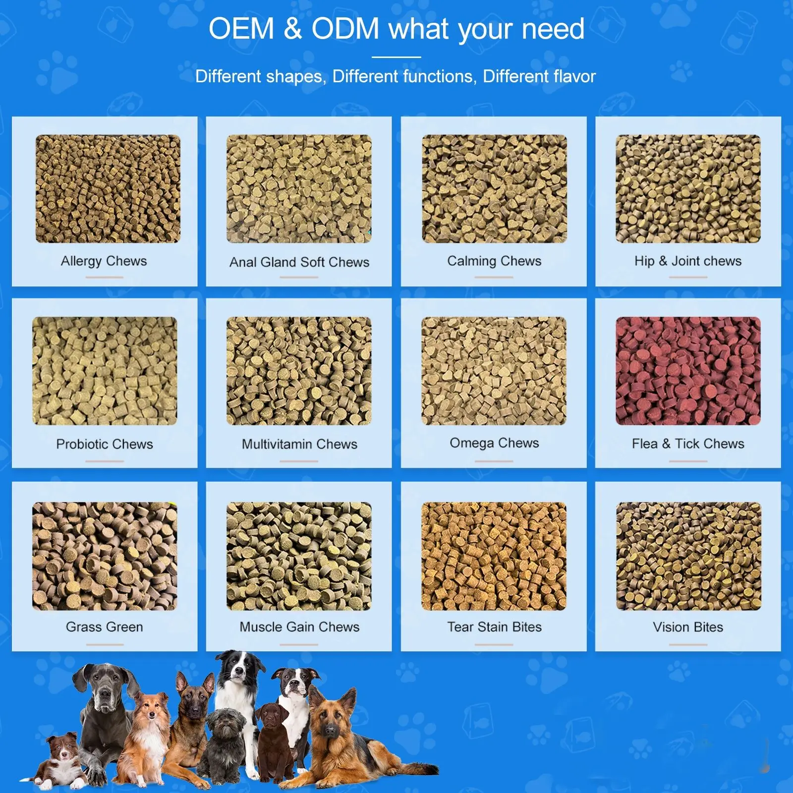 Private label Dog Glucosamine Chews Hip and Joint Supplement for Dogs  Glucosamine for Dogs Natural Pain Relief and Mobility