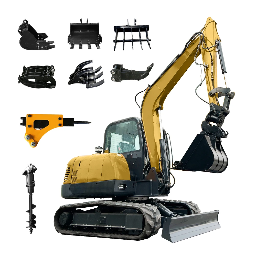 Fast Delivery Construction Machinery New Excavator 6ton 8ton 10t 15t 20t Crawler Used Excavators Machine Price for Sale