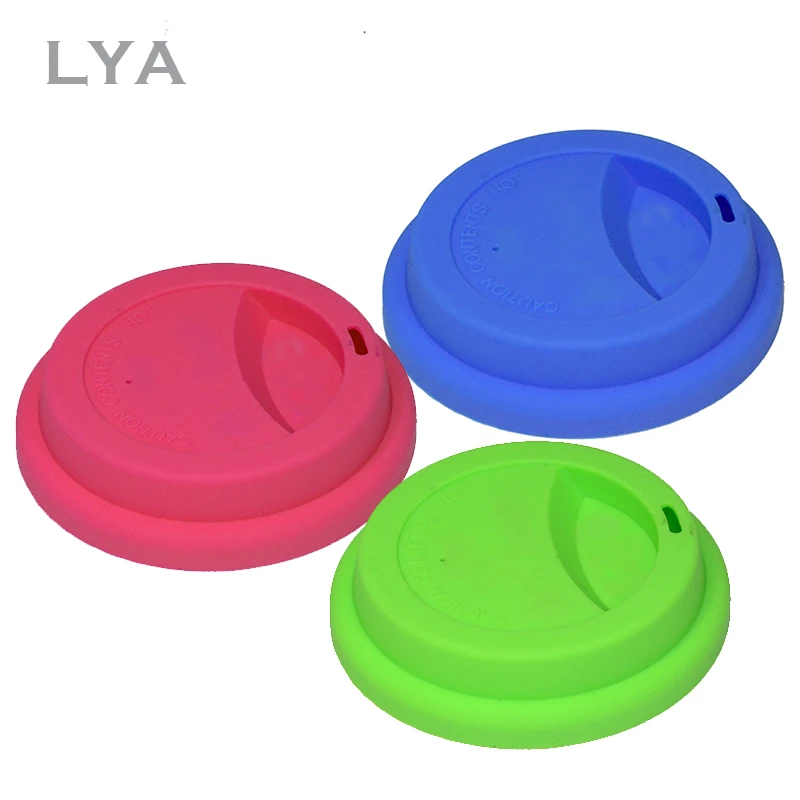 
Custom Logo Silicone Coffee Cup Lid Leak Proof Cup Cover for Coffee Tea Travel Mug 