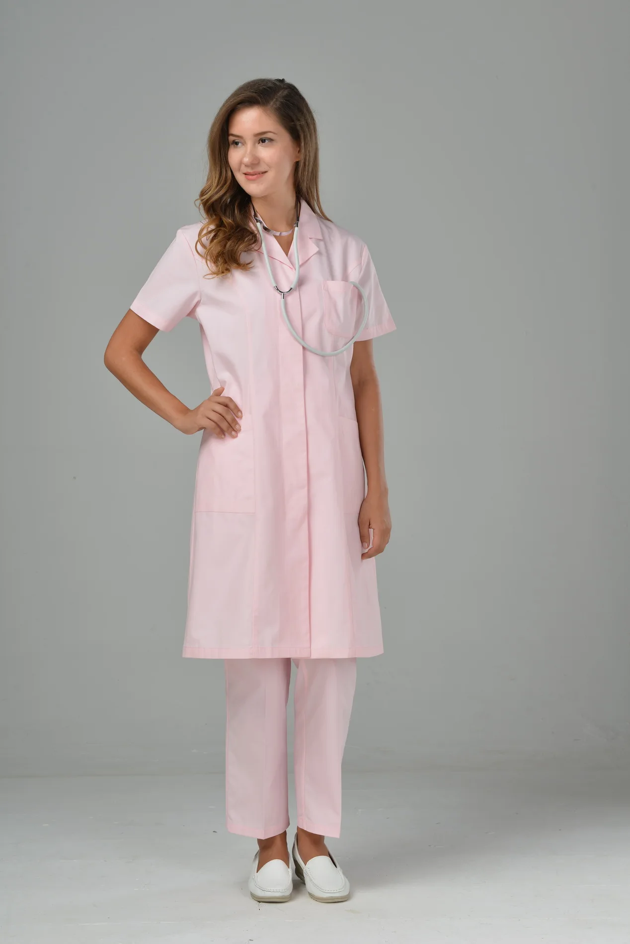 
white collar nurse uniform dress hospital 