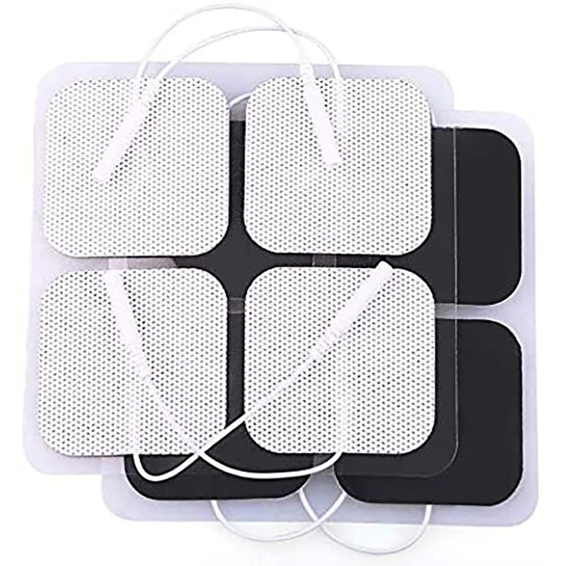 New medical square shape physiotherapy equipment massage tens snap electrode