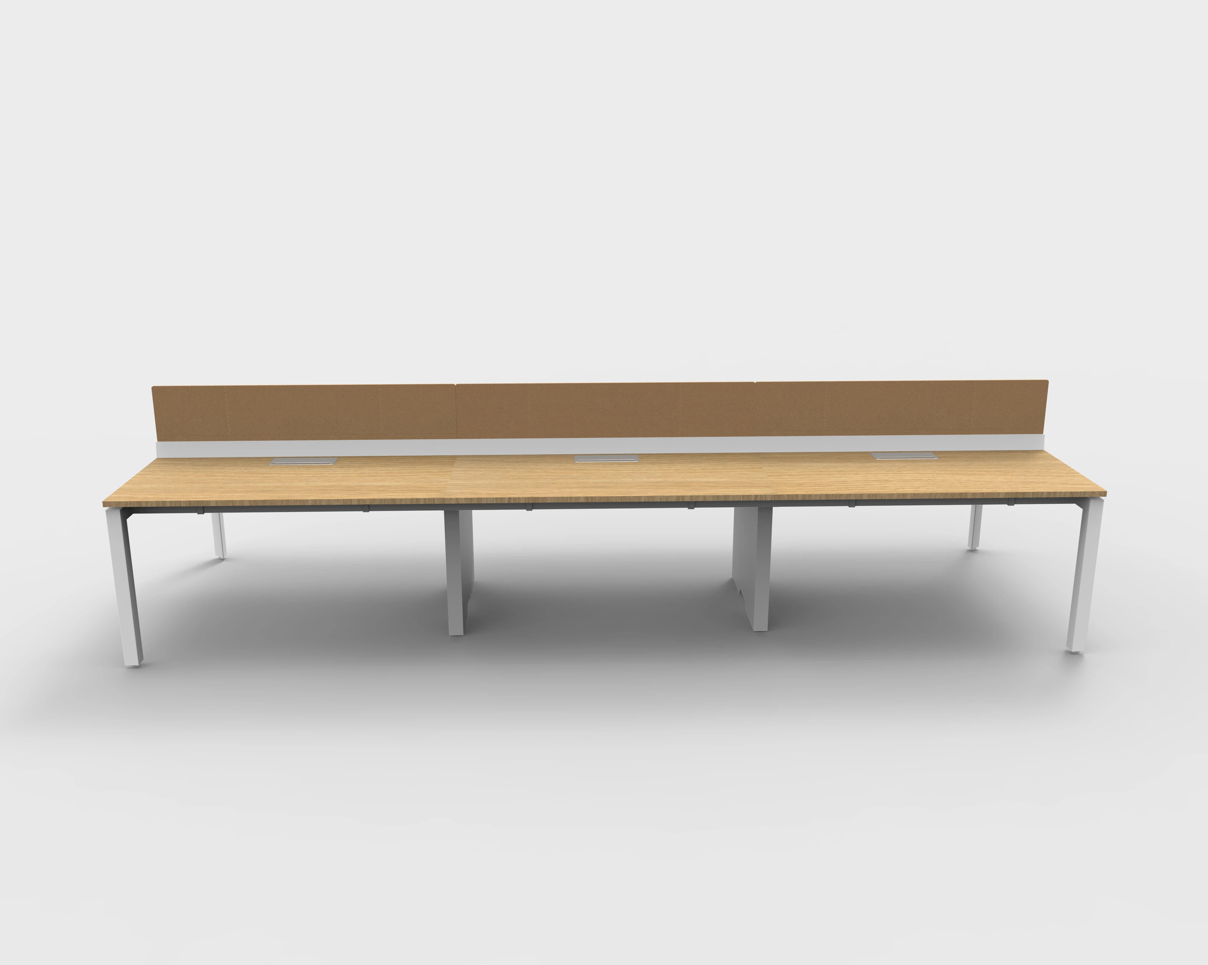 Good price MFC melamine faced board 6 person office table staff workstation desk office furniture