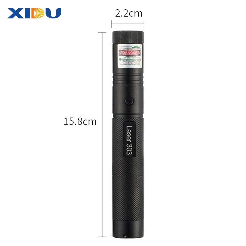XIDU Green Laser Sight 303 Pointer High Powerful Device Adjustable Focus Lazer laser Pen Head Burning Match laser pointer pen