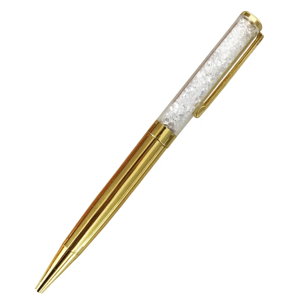 Factory wholesales high quality promotion metal ball pen diamond crystal pen with custom logo