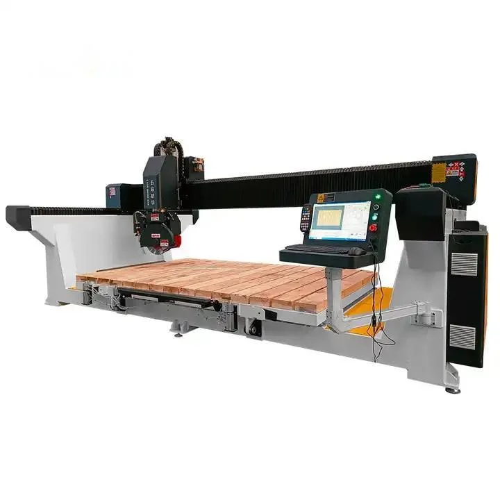 New Condition for Granite Marble Cutting Machine 5 Axis Bridge Cut Saw 3200*2000mm CNC 5 Axis Marble Bridge Cutting Saw Machine