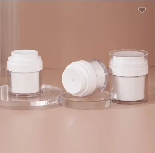 2024 New plastic cosmetic jars white plastic jar luxury sweet plastic cosmetic jar frosted