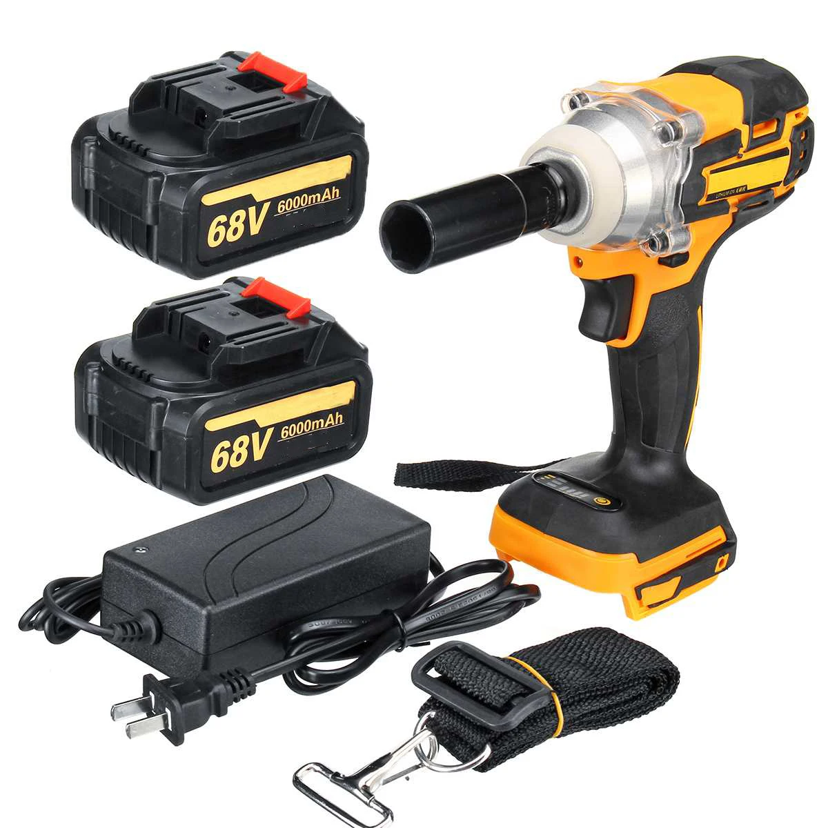 Car tire brushless electric wrench 20V 300N. M cordless power tool rechargeable 1/2 inch lithium battery