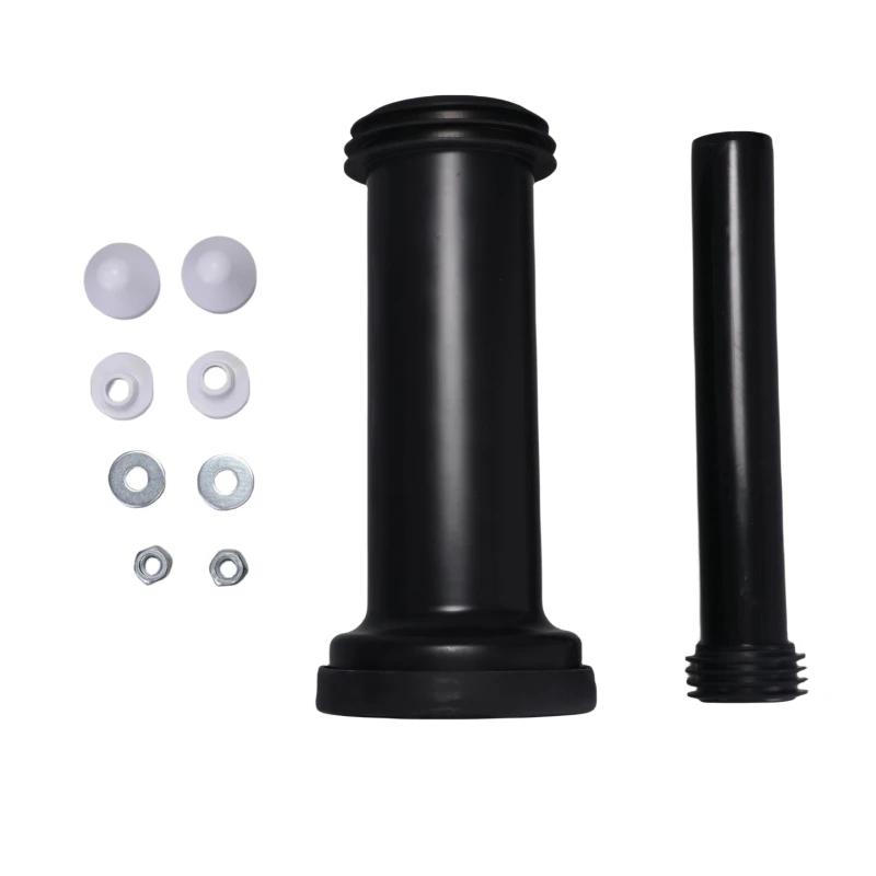 Bathroom WC Toilet concealed cistern tank connector pipe PP Plastic Drainage Toilet Pipe Black Outlet Flush Straight connector