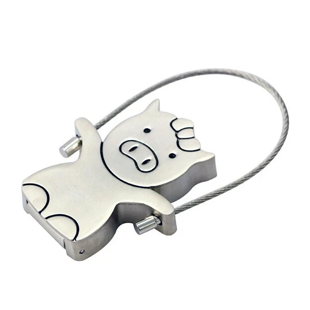 New Creative Metal Pig USB Flash Drive Couple Piggy Memory Stick Rope Skipping Pig Model