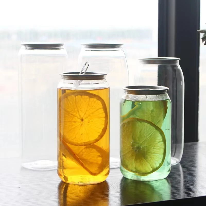 250ml 330ml 350ml 500ml 650ml PET clear juice can with easy open end plastic beverage can
