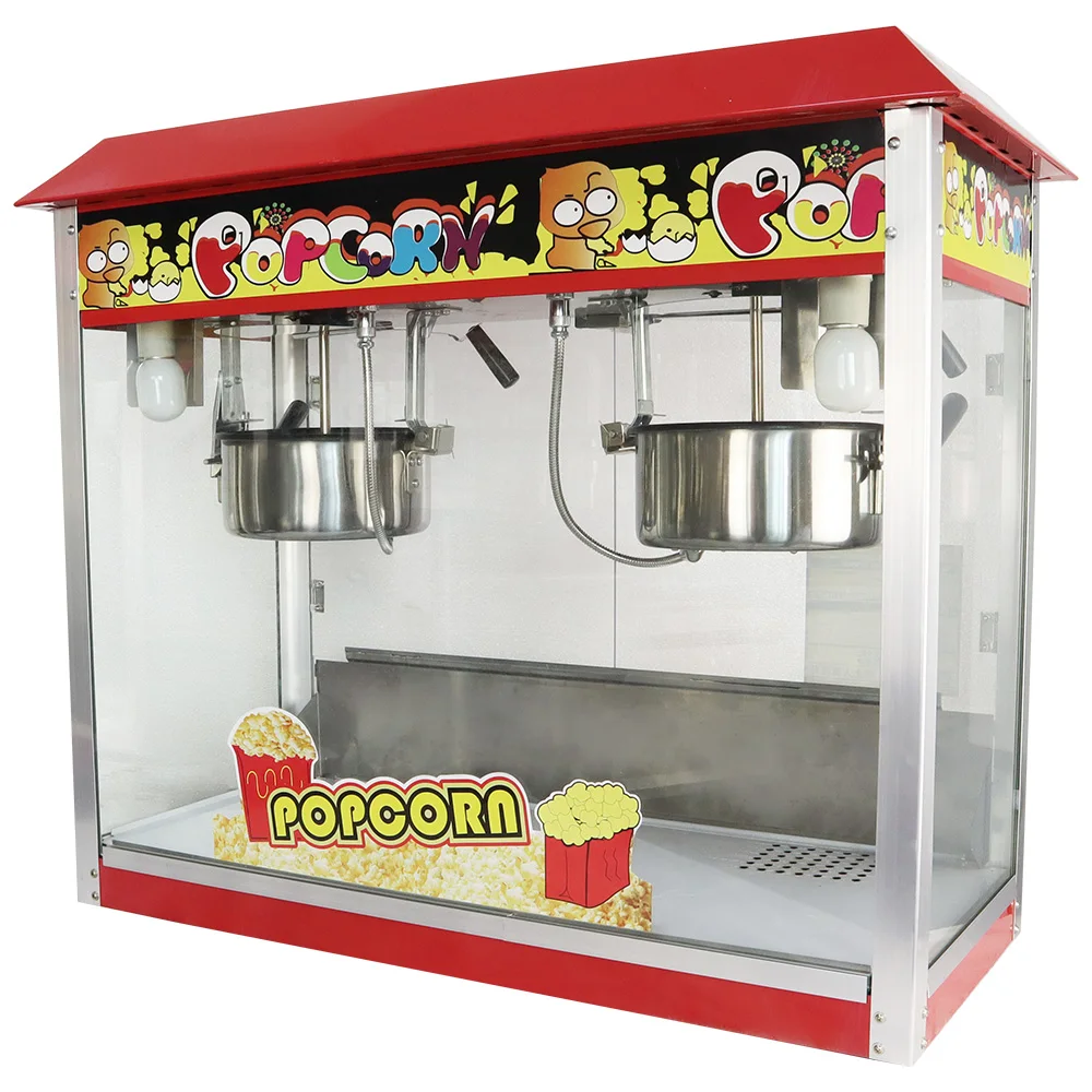 cinema double electric popcorn maker machine commercial industrial popcorn machine price