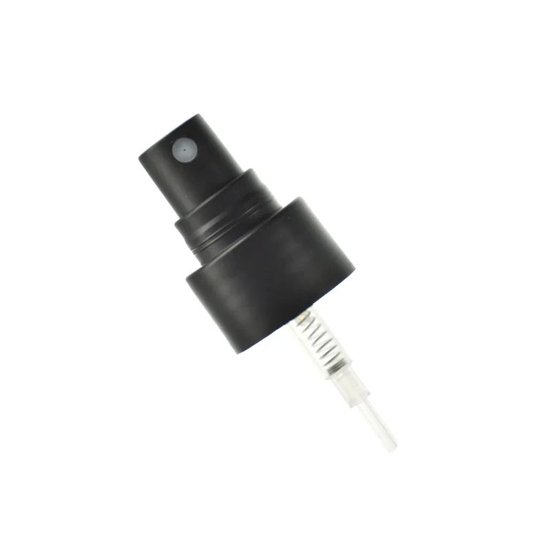 24/410 Matt Black Plastic Fine Mist Sprayer Pump With Matt Cap 0.16cc Perfume Fine Mist Spray Pump For Bottle