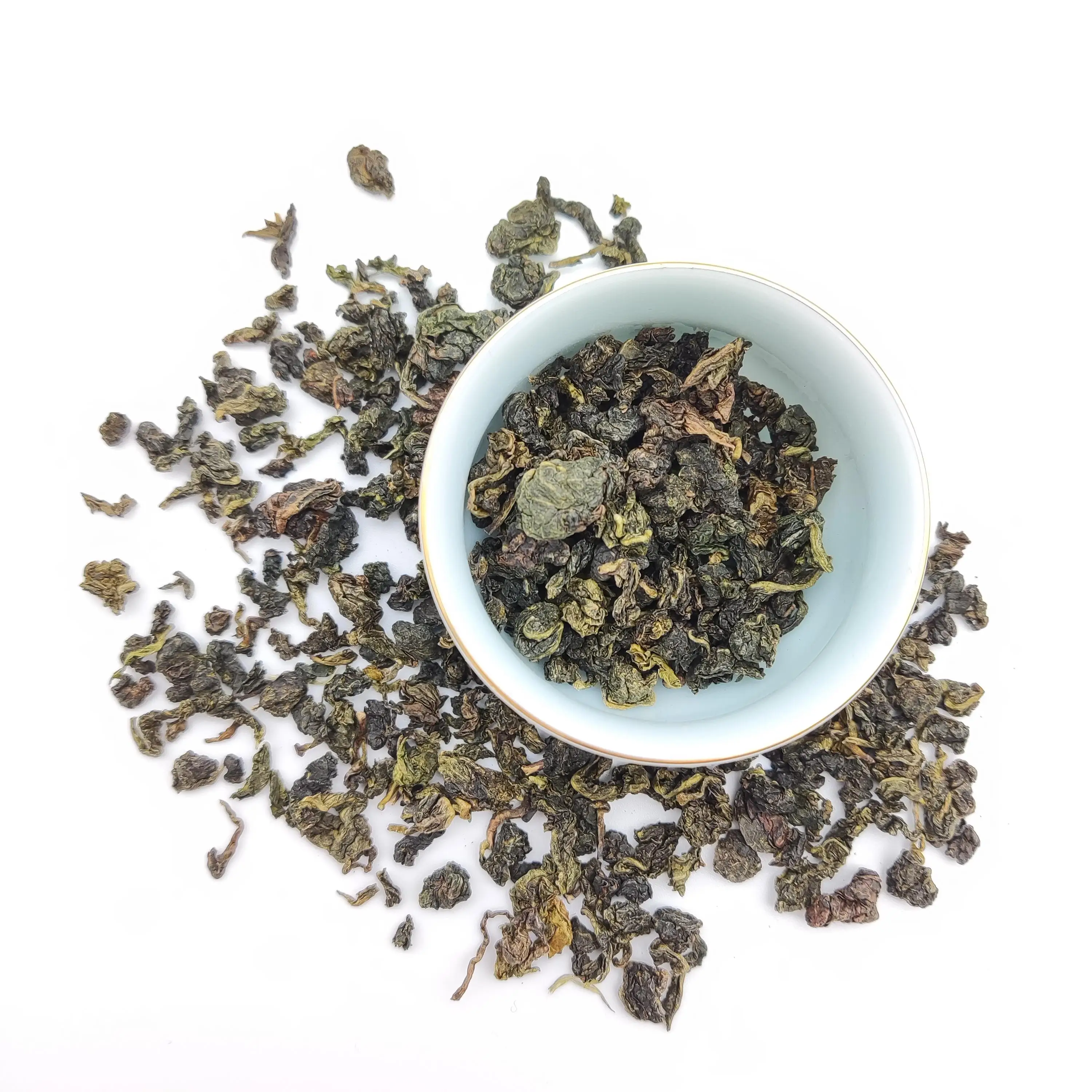 Chinese Partially Fermented Green Tea loose Leaf Taiwan Brand Decaffeinated Oolong Tea Milky Tea
