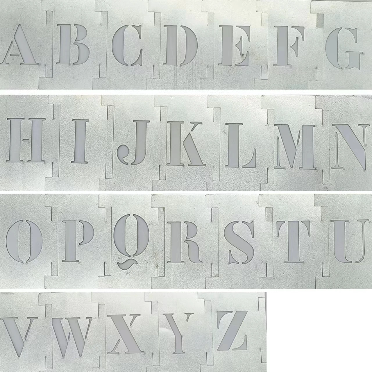 Large Alphabet Stencil Set 4inch Letters 10cm Tall for DIY Perfect for Sign Making Crafting Wedding Decor Wheel