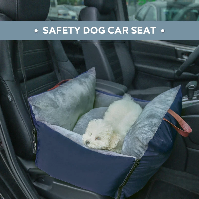 New Arrived Waterproof pet dog car seat nest Accept Customized Leather Logo Comfortable Cushion portable Dog Car Seat For Small