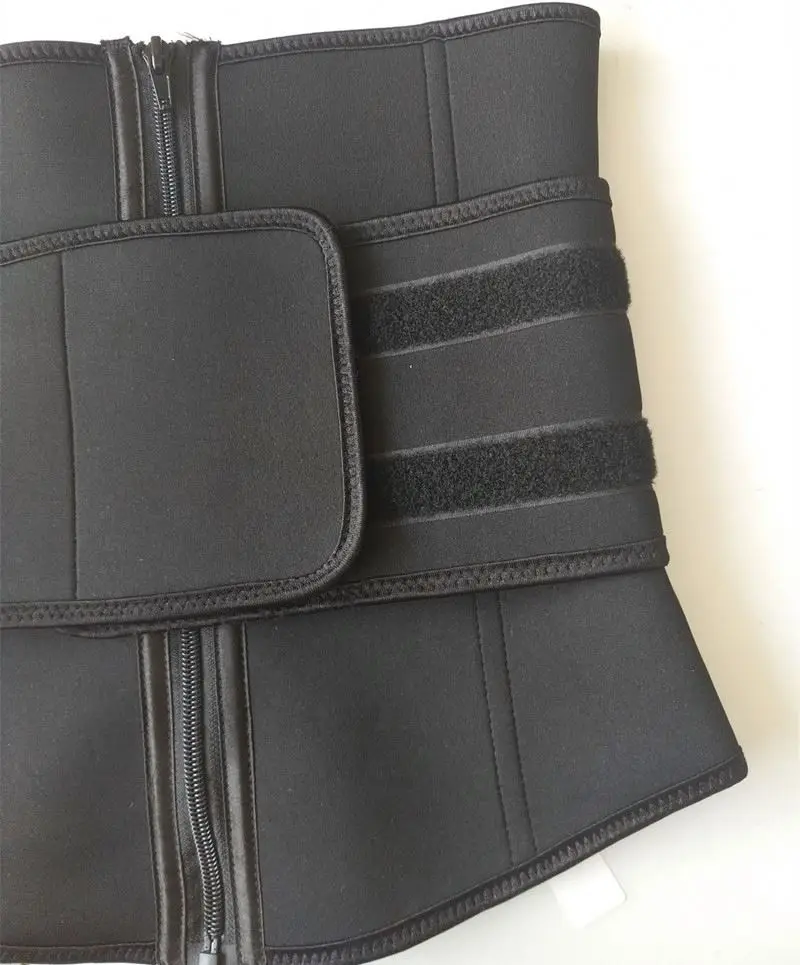 
Plus Size Abdominal Belt High Compression Zipper Neoprene Waist Cincher Corset Underbust Body Fajas Sweat Waist Trainer 