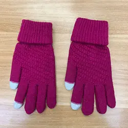 Lovely rabbit Kids Toddler Magic Winter Flip Mitten Gloves Child Kid Knitted Convertible Flip Top Fingerless Gloves Mittens