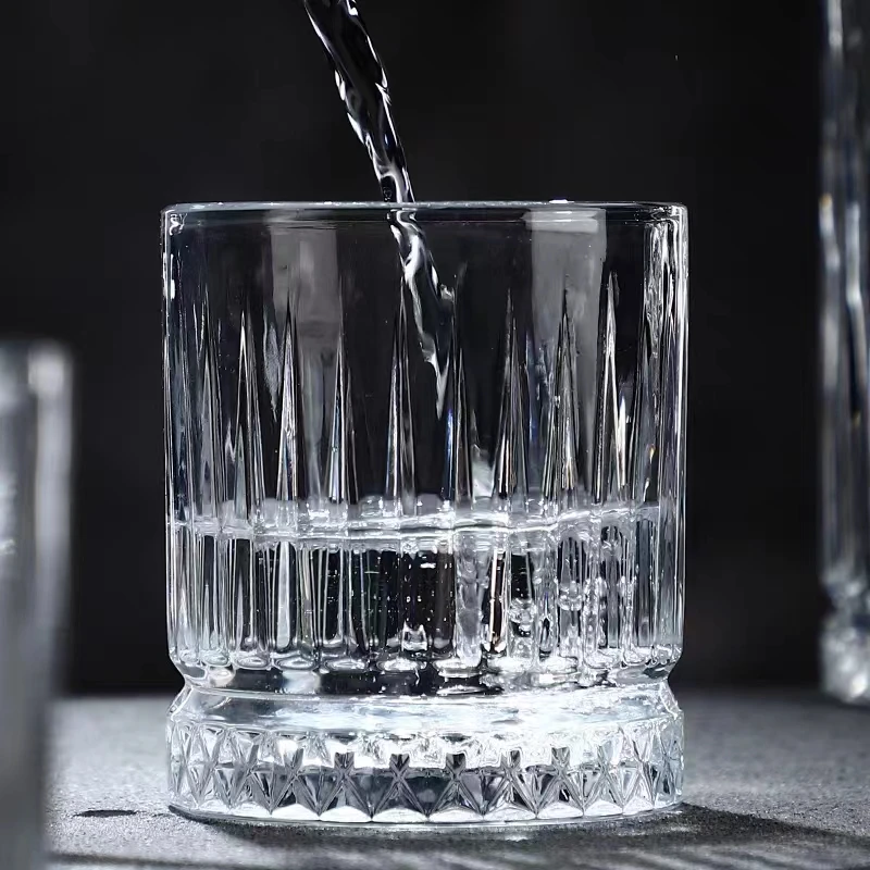 11oz Round Cut Fashion Lead-free Unbreakable Vodka glass Cocktail Glasses Bar Wedding Champagne Glasses