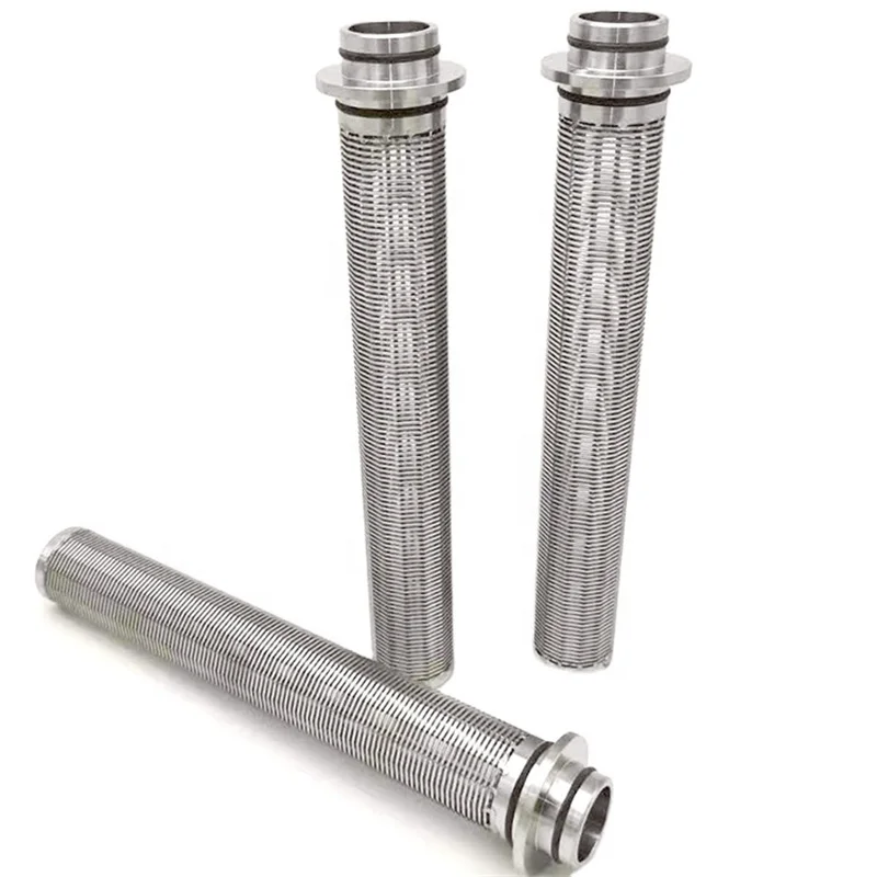 Standard size Pipe wire strainer wedge wire metal cartridge filter From China Xinxiang Factory For heavy pressure Oil
