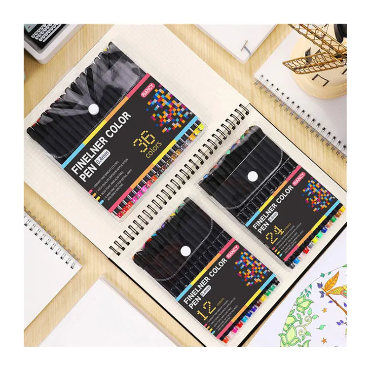 0,4 мм, многоцветные ручки для журнал, Набор цветных маркеров для рисования скетчей