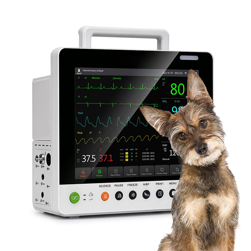 2024 Veterinary Respiratory Monitor Capnography Portable Animal Monitor ETCO2 Hand Vet Patient Monitor For Sale
