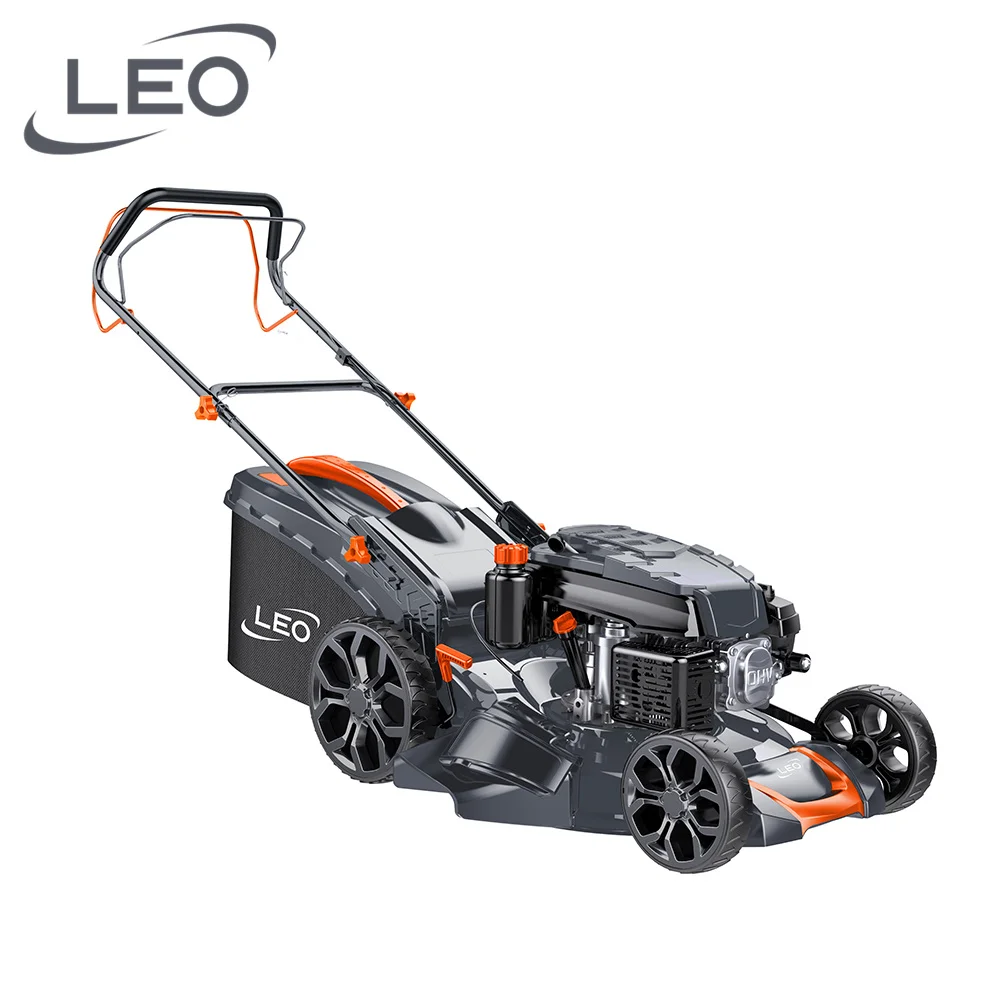 LEO LM51Z-2L Garden tools best price fuel gauge cutting grass lawn mower