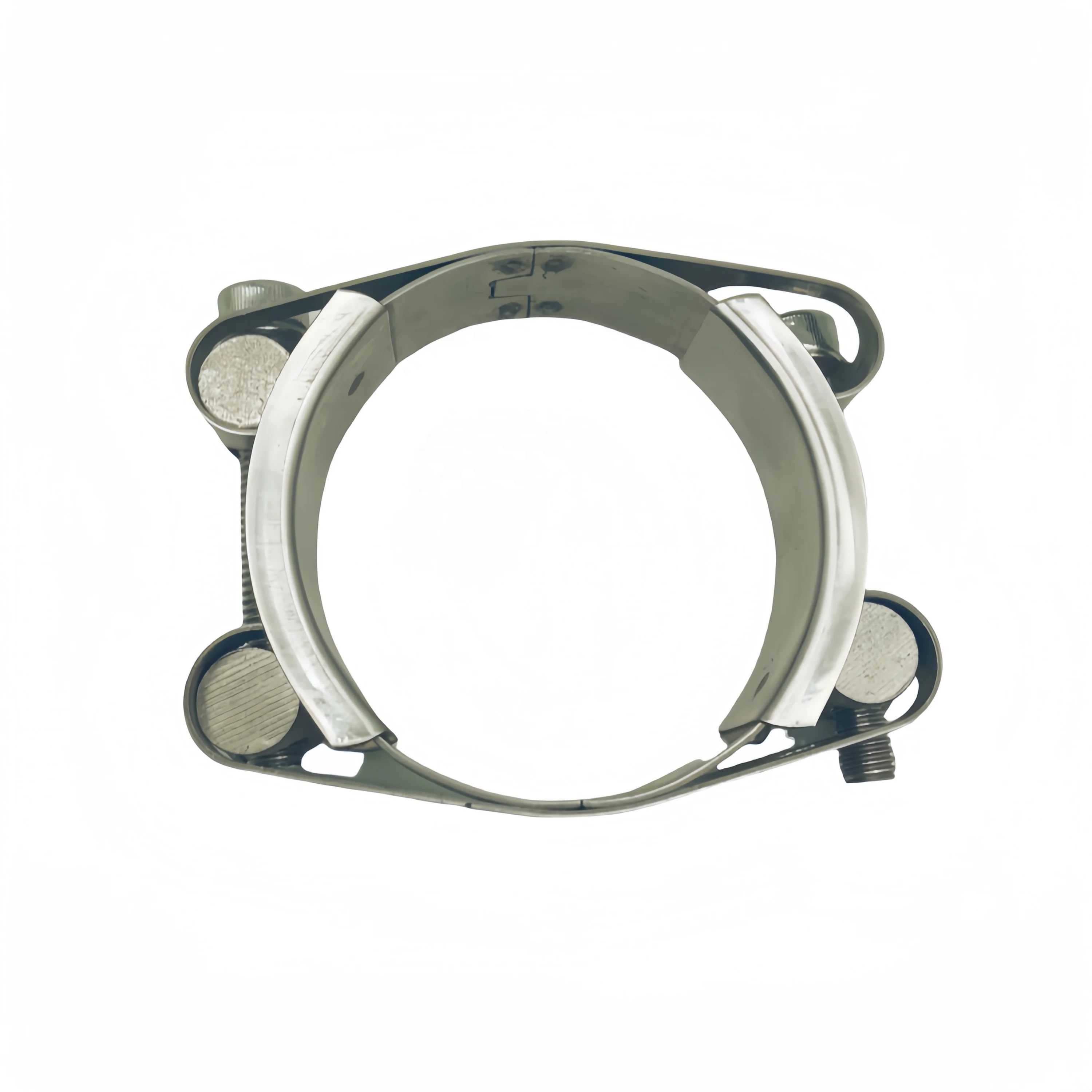 Manufacturer high heat resistant ms 27mm to 35 mm double bolt clip lock stainless steel hose clamp