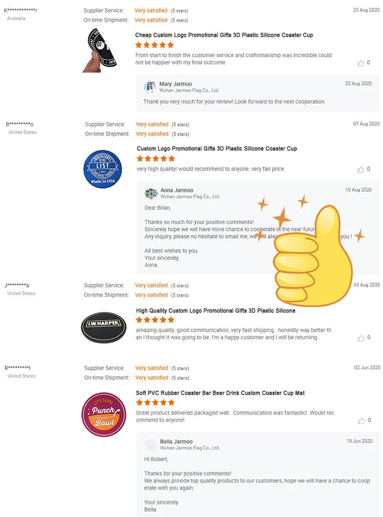 Custom Custom Pvc Silicone Cup Coaster Cup Pad (9)