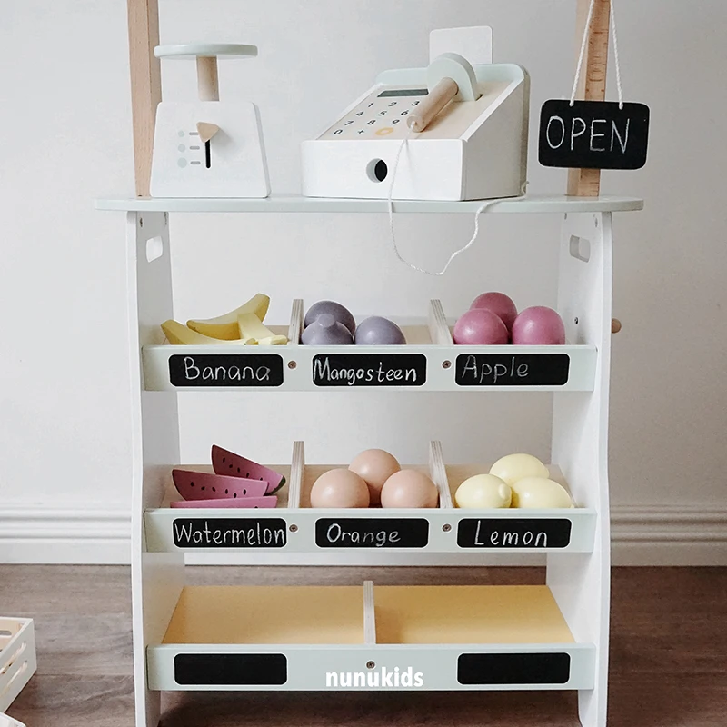 Toddler Jigsaw Cut Fruit Toy Wooden High-Quality Vegetable Cut Toy Kitchen Food Toys