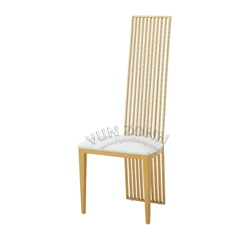 Luxury Modern Aria Dining Chairs PU Leather with Steel Frame for Banquets and Home Use for Weddings and Apartments