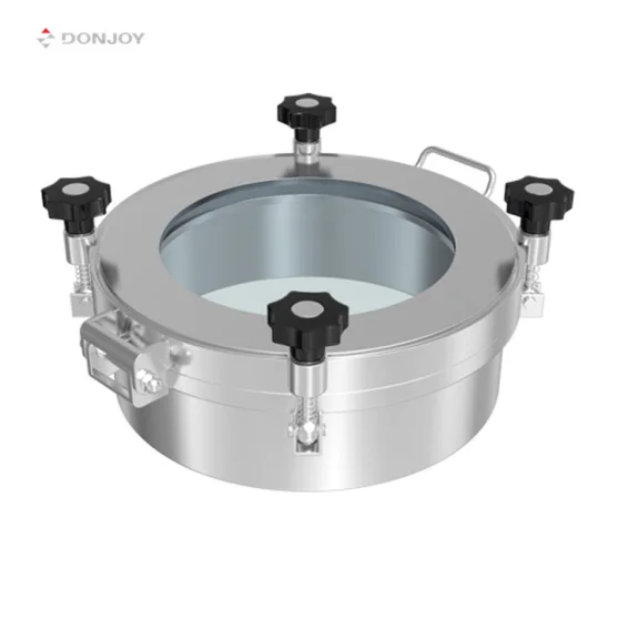 DONJOY ERK sanitary glass pressure manhole cover round manhole cover sanitary manway cover