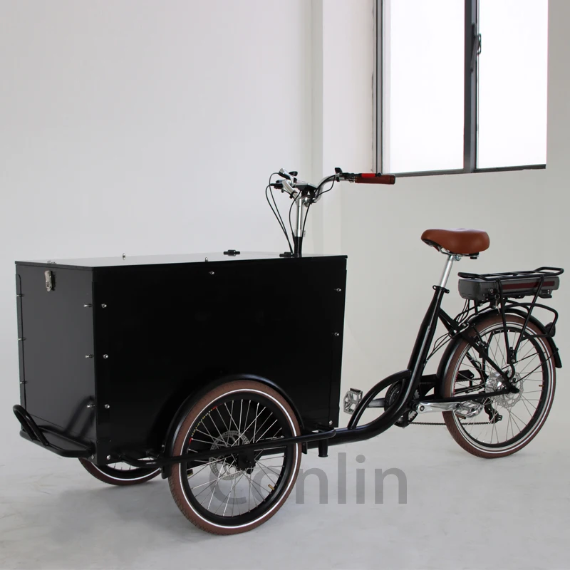 Factory Price Electric Cargo Bike With Roof Family Electric Dutch Cargo Bike Bakfiets Cargo Bike For Sale