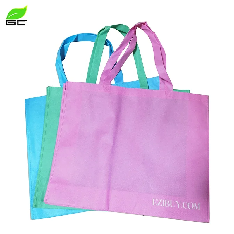 High Quality Cheap Price Sewing Non Woven Tote Bags With Customize Printing for Packing items in daily life.