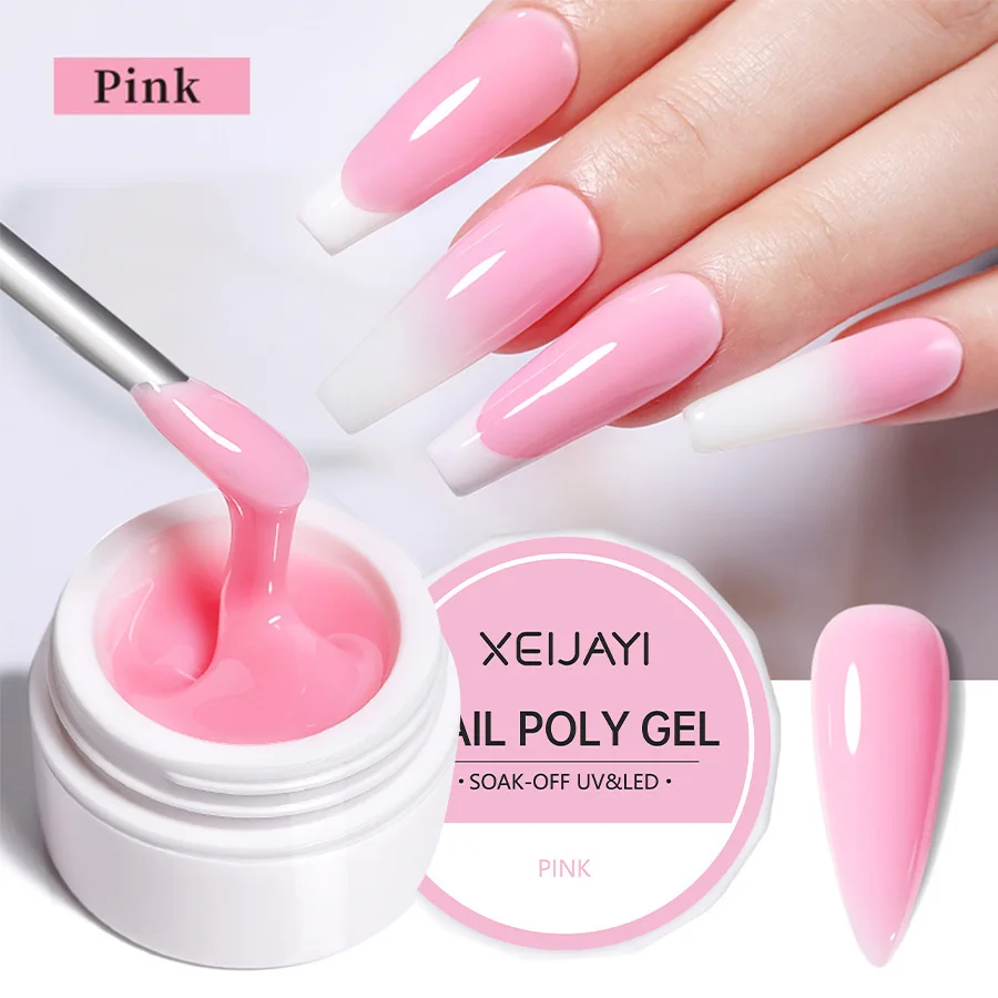 Nail extension gel manicure  professional soak off quick extension crystal uv gel Vegan painless crystal gel wholesale Supplies