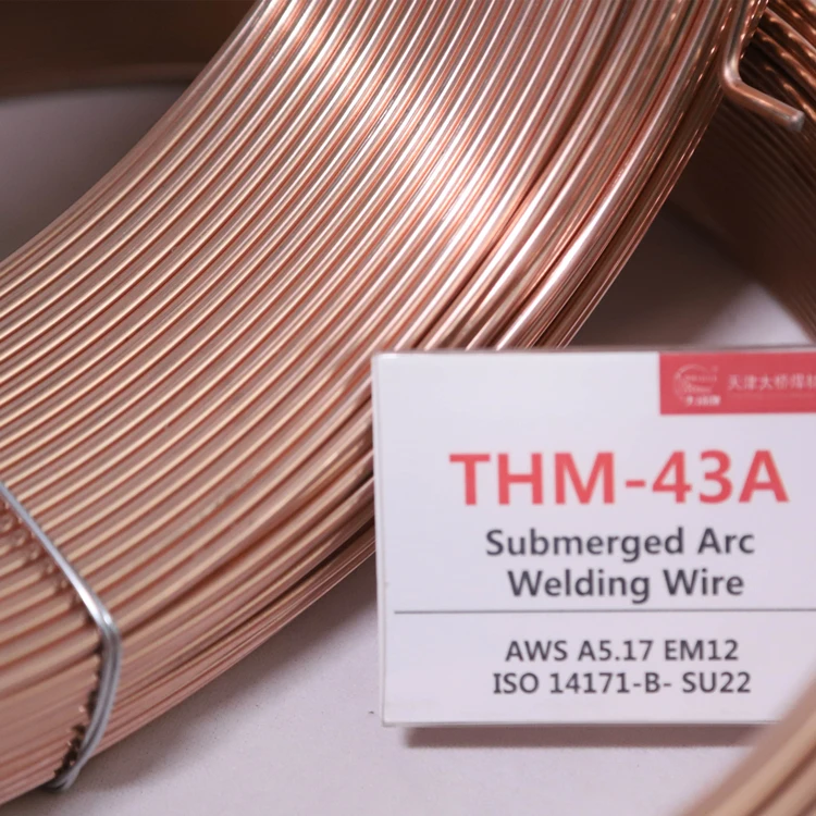 TIANJIN BRIDGE SAW Solid Wire  GB/ T5293 SU26  THM-43A  AWS A5.17 EM12 WELDING WIRE