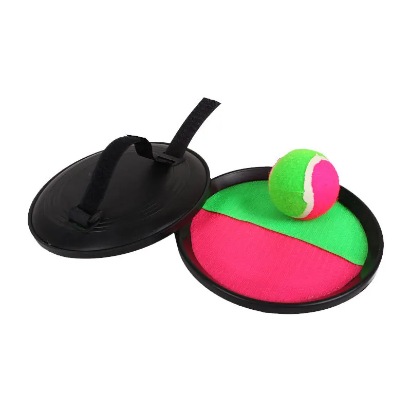 Outdoor Sports Sticky Ball Catch Game Small Cloth Ball Rackets with Ball Bright Color for Kids Toddlers Adults Playing on Beach