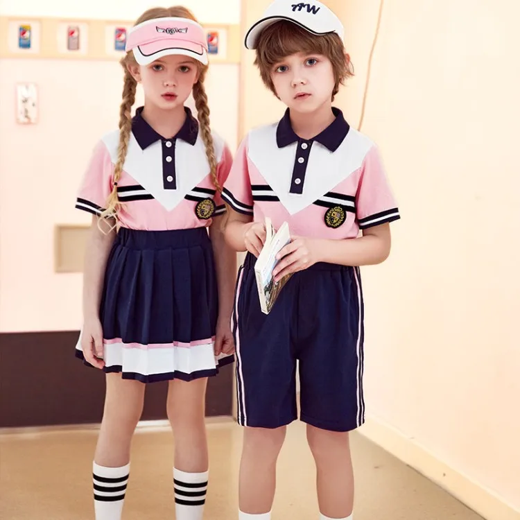 mysweeby  2021 wholesale hotsale summer new design boys girls cute lovely casual sports sets kids school uniforms