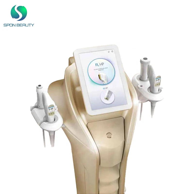 Newest 10 tips 4 handles skin lifting rejenvention tightening  new Doublos gold hifu machine korea with Vmax RF MFU HIFU