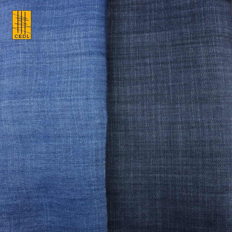 Customize Design Beautiful Pyjamas Blouse or Shirts Dress FSC Lyocell Indigo Denim Fabric