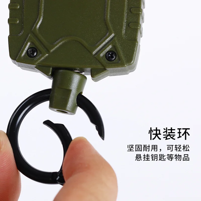 Zinc Alloy Metal Buckle Outdoor Fishing Retractable Military Green square Easy-pull Buckle Quick-loading Easy-pull