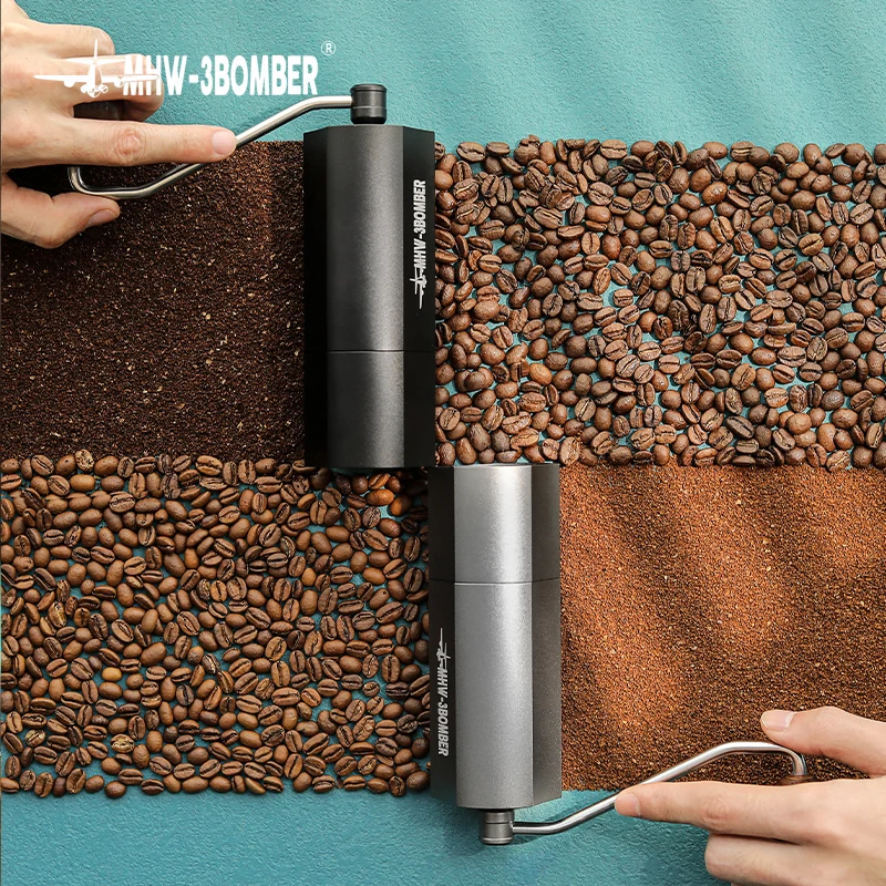 MHW-3BOMBER Adder V3 Coffee Grinder Manual 20g Best Selling Al-Alloy Vertical Pattern Body Handle Dripping Coffee Tools G5840B